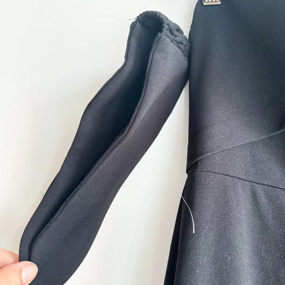 Watters and Watters Black Bodycon Gown w Train 2 - Picture 5 of 7